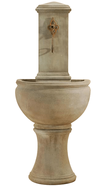 Modena Wall Outdoor Cast Stone Garden Fountain For Spout Fountain Tuscan